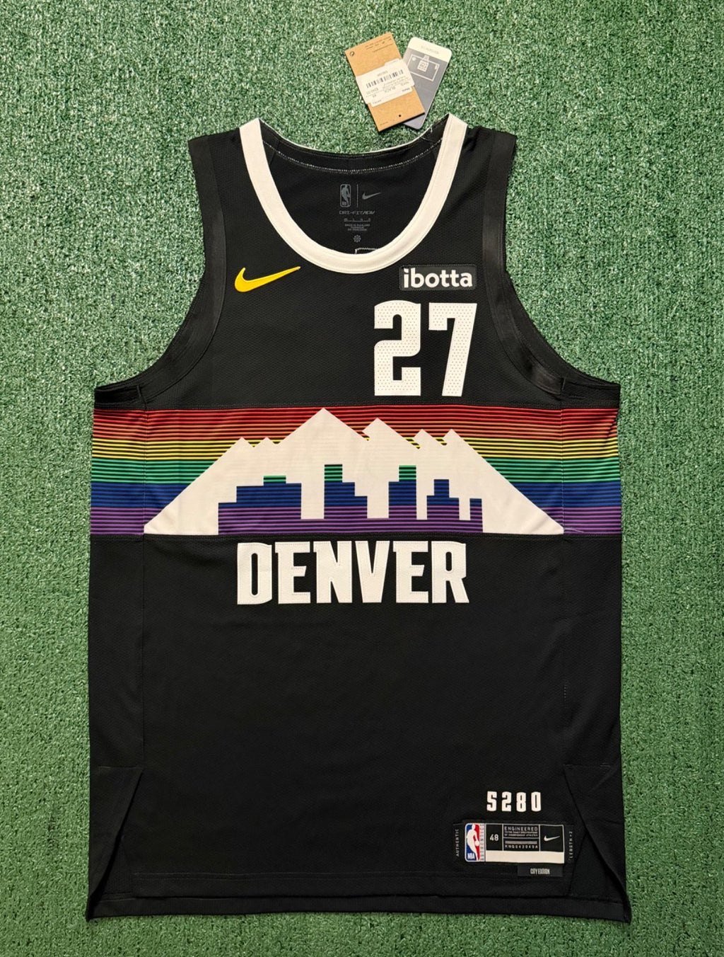 Jamal Murray Denver Nuggets Jersey #27 Nike ADV Authentic Black Size 48 (L) NBA