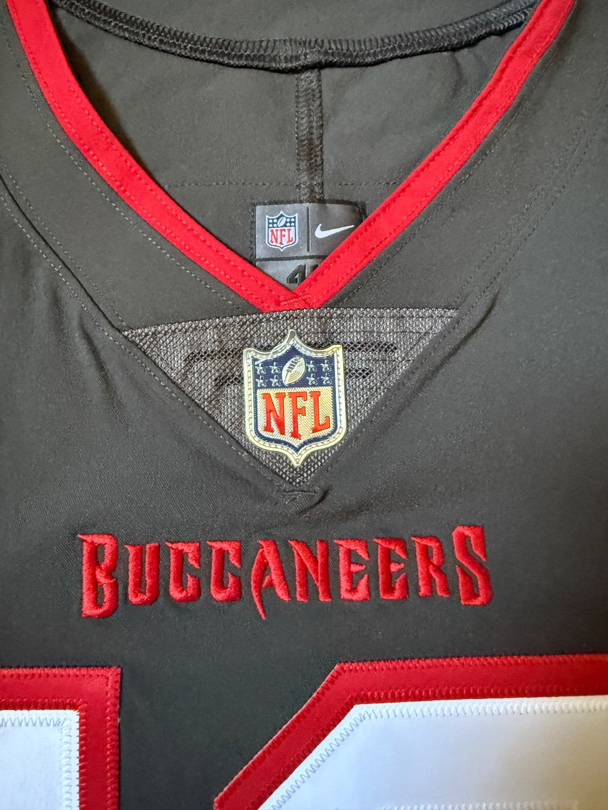 Tom Brady Tampa Bay Buccaneers Jersey #12 Nike Vapor Elite Gray size 48 (XL) NFL