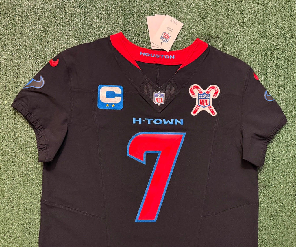 CJ Stroud Houston Texans Jersey #7 Nike Vapor Fuse Elite Navy Size 44 (L) NFL