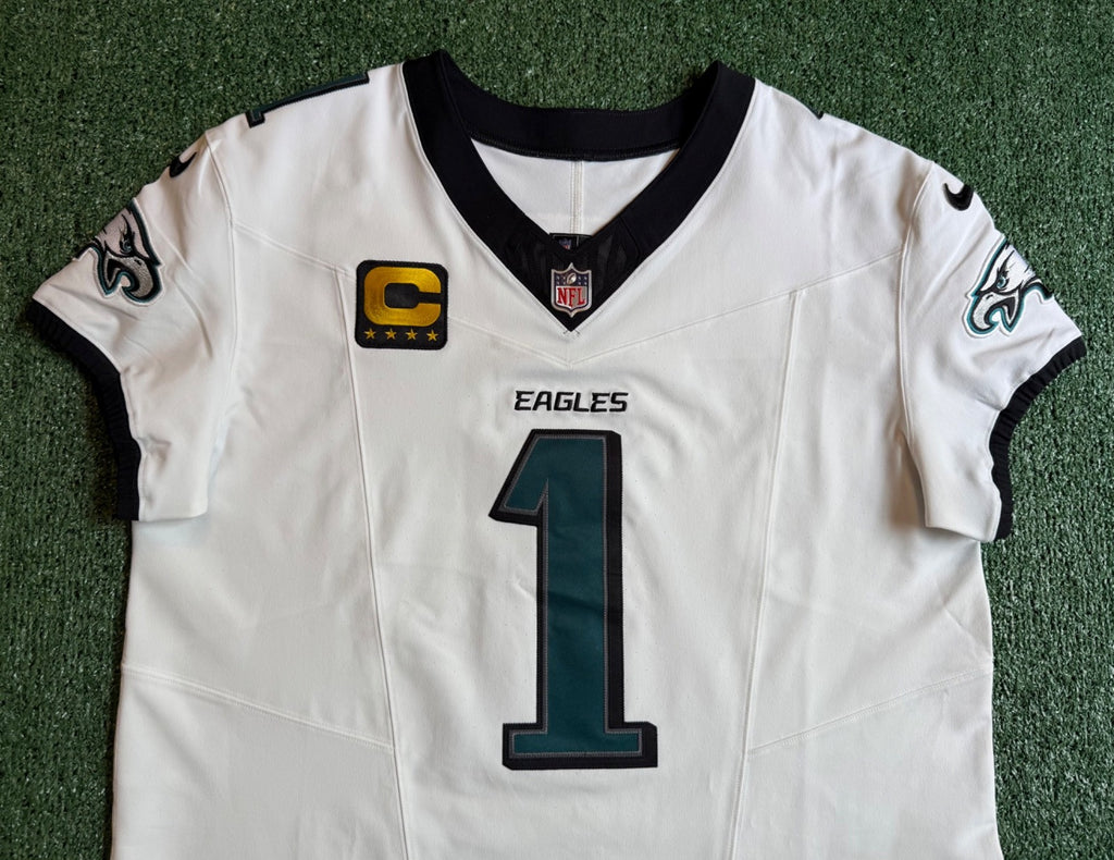 Jalen Hurts Philadelphia Eagles Jersey #1 Nike Vapor FUSE Elite White size 48 (XL) NFL