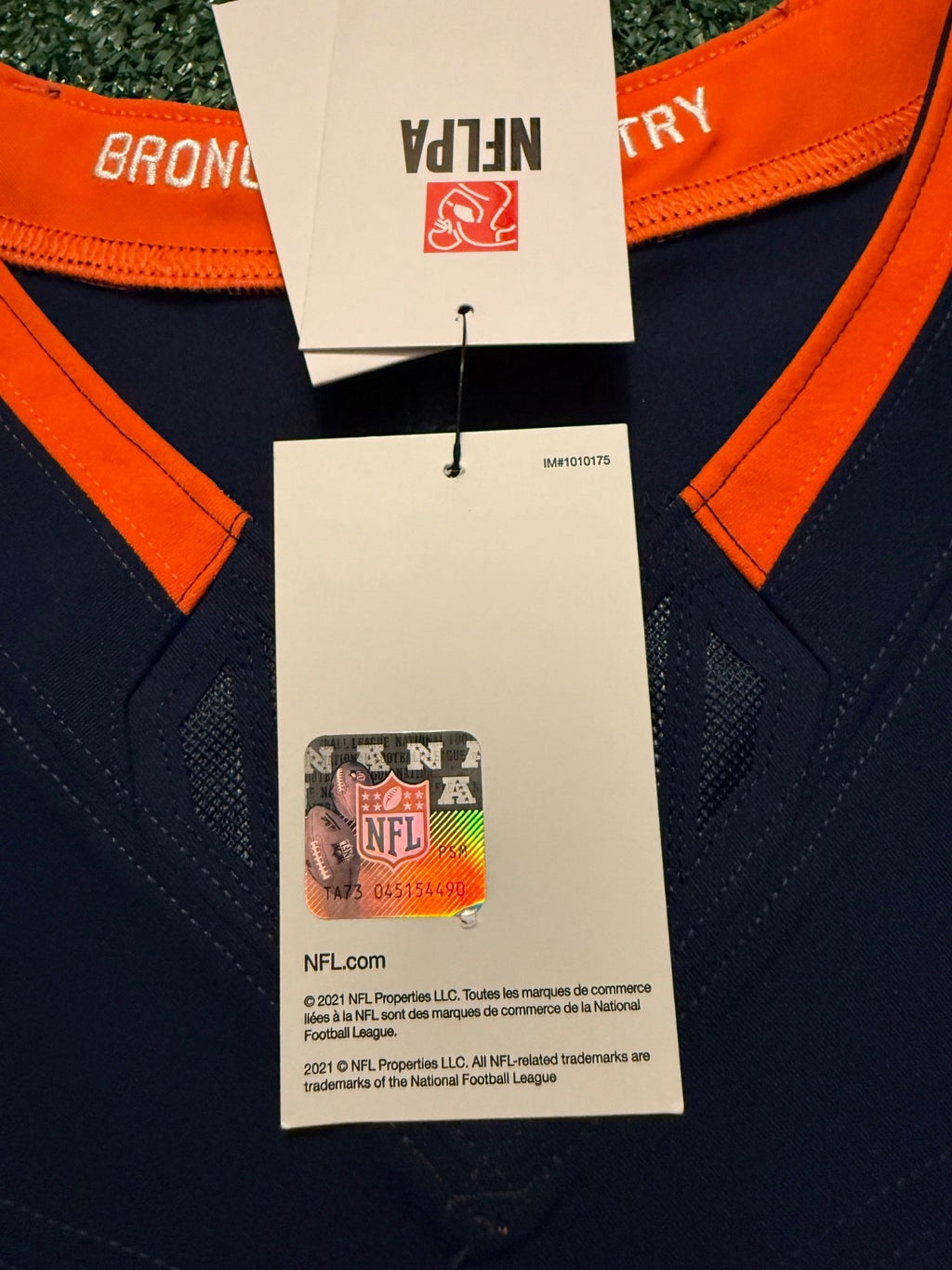 Pat Surtain II Denver Broncos Jersey #2 Nike Vapor Fuse Elite Navy Size 44 (L) NFL