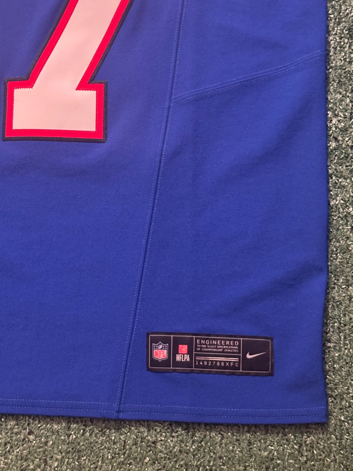 Josh Allen Buffalo Bills Jersey #17 Nike Vapor Fuse Elite Blue Size 40 (M) NFL