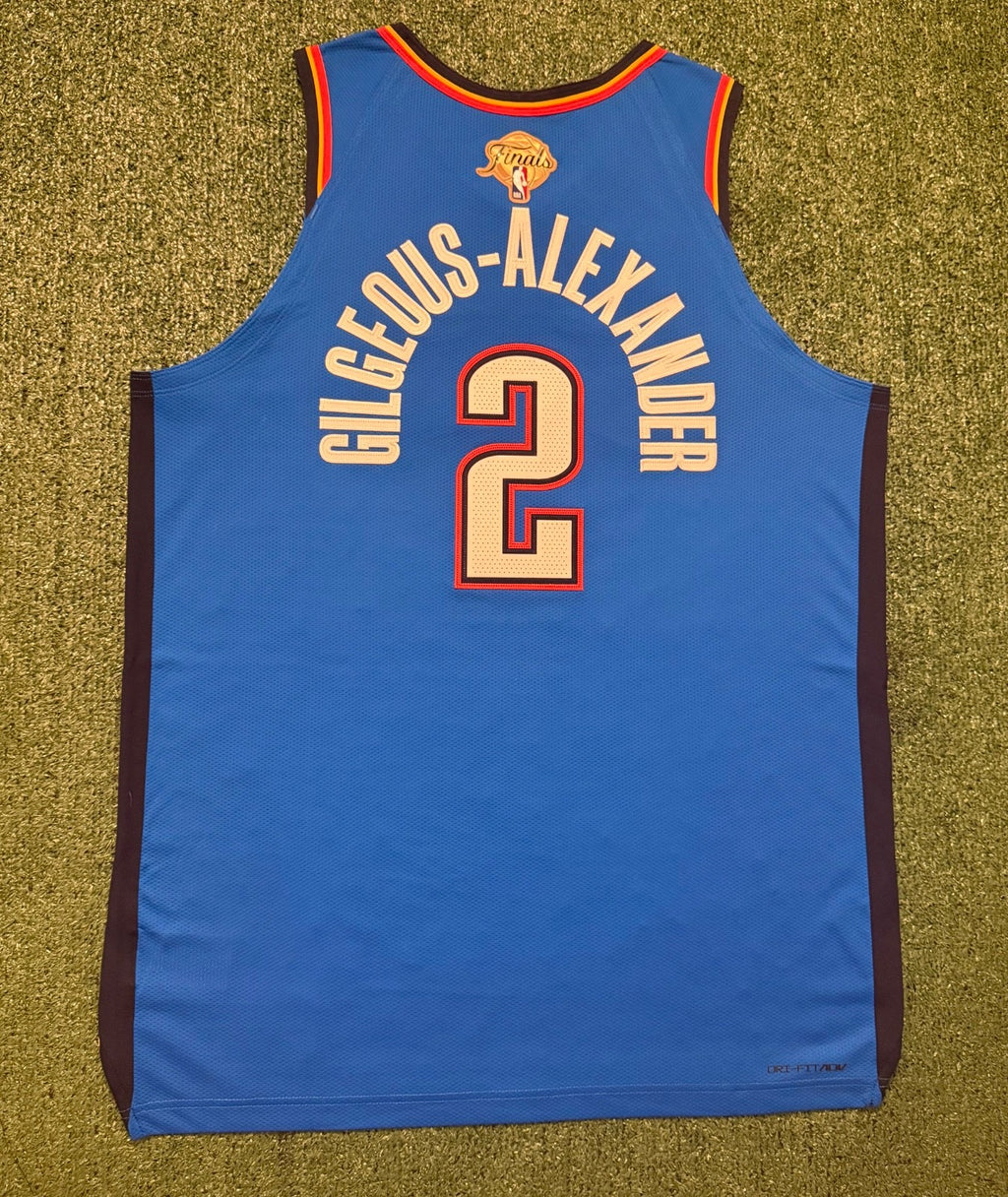 Shai Gilgeous-Alexander Oklahoma City Thunder Jersey #2 Nike ADV Authentic Blue Size 52 (XL) NBA