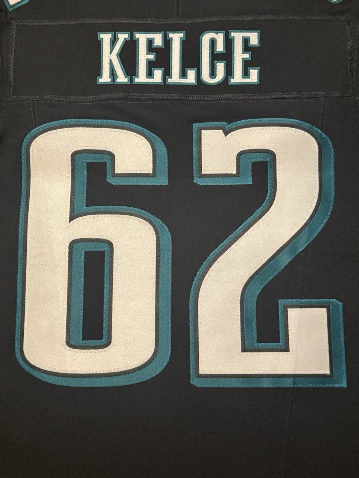 Jason Kelce Philadelphia Eagles Jersey #62 Nike Vapor FUSE Elite Black size 40 (medium) NFL