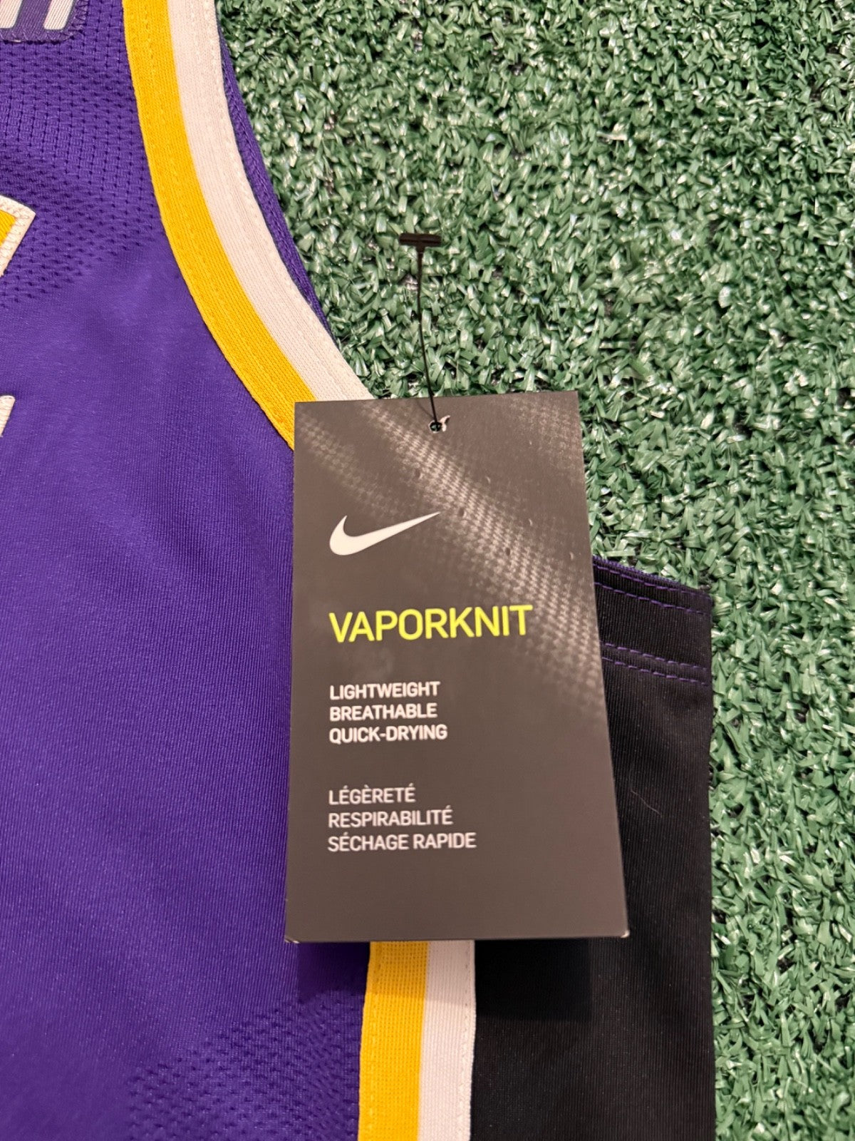 LeBron James Los Angeles Lakers Jersey #23 Nike VaporKnit Authentic Purple Size 48 (L) NBA
