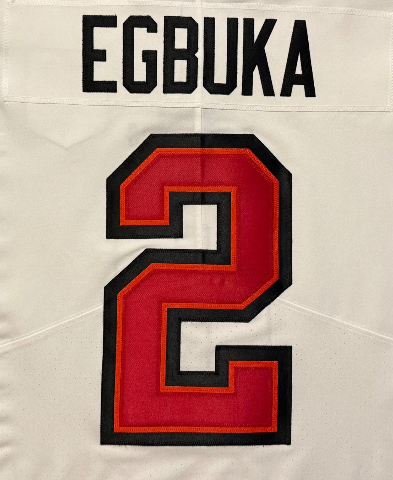 Emeka Egbuka Tampa Bay Buccaneers Jersey #2 Nike Vapor Elite White Size 48 (XL) NFL