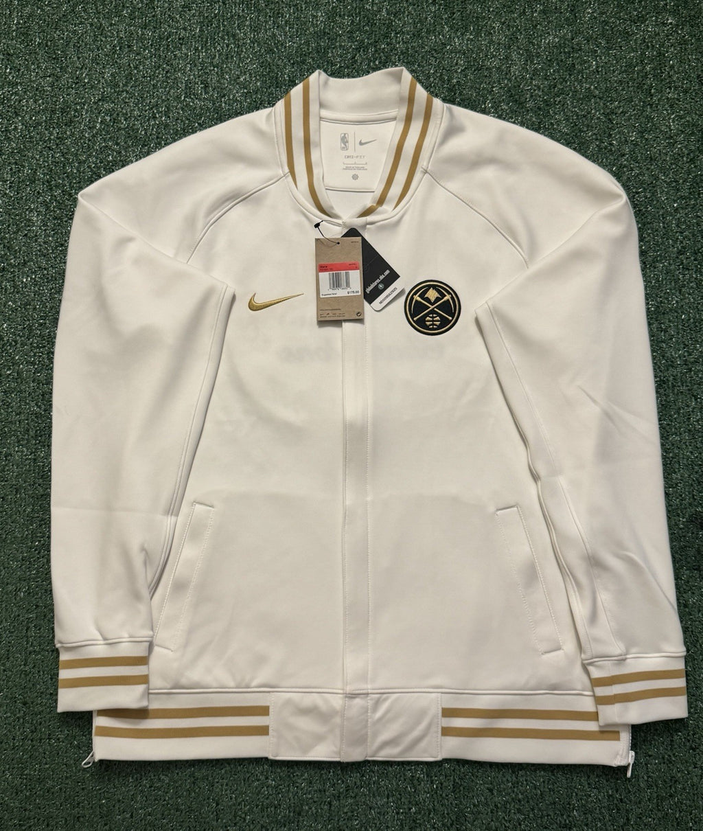 Authentic Denver Nuggets 2022-23 Nike NBA Champions Dri-Fit Full-Zip Jacket - L