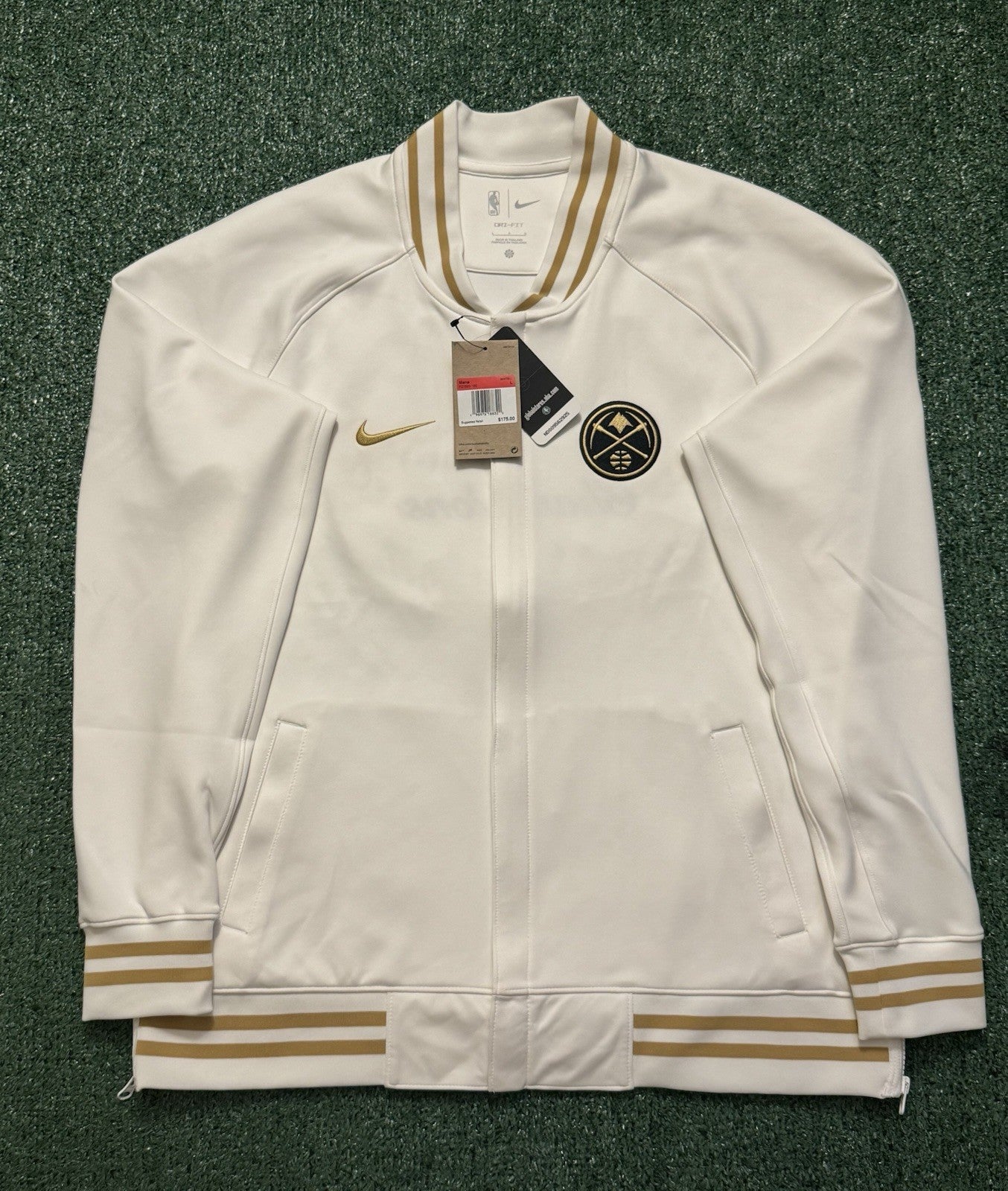 Authentic Denver Nuggets 2022-23 Nike NBA Champions Dri-Fit Full-Zip Jacket - L