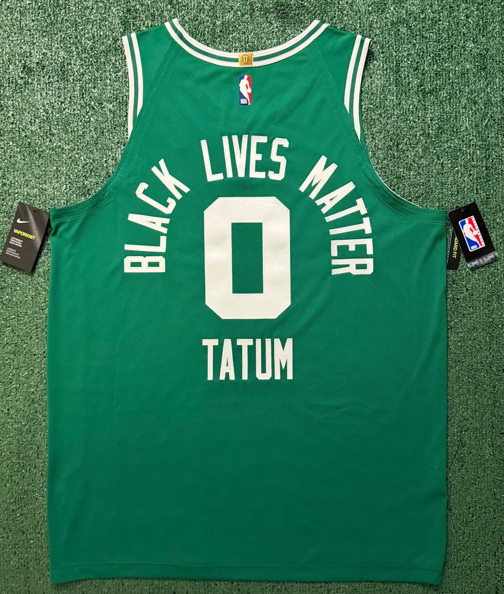 Jayson Tatum Boston Celtics Jersey #0 Nike VaporKnit Authentic Green Size 52 (XL) NBA