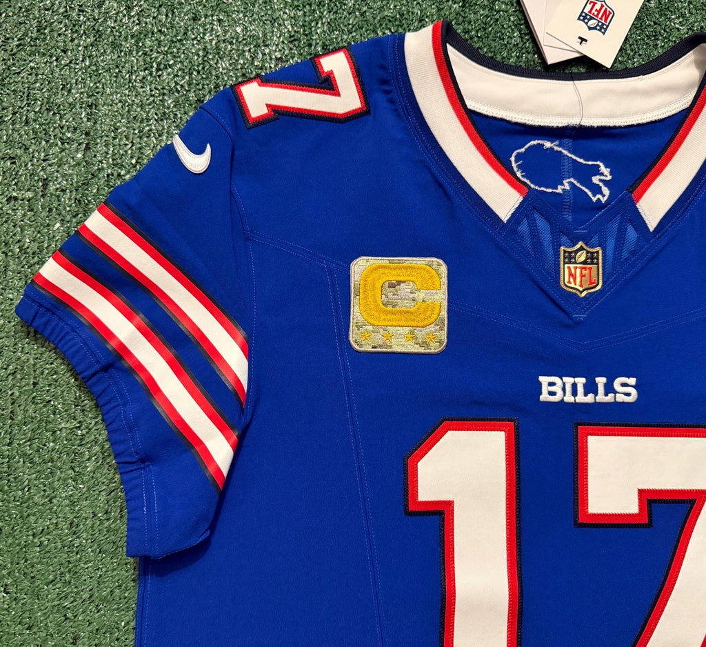 Josh Allen Buffalo Bills Jersey #17 Nike Vapor Fuse Elite Blue Size 44 (L) NFL