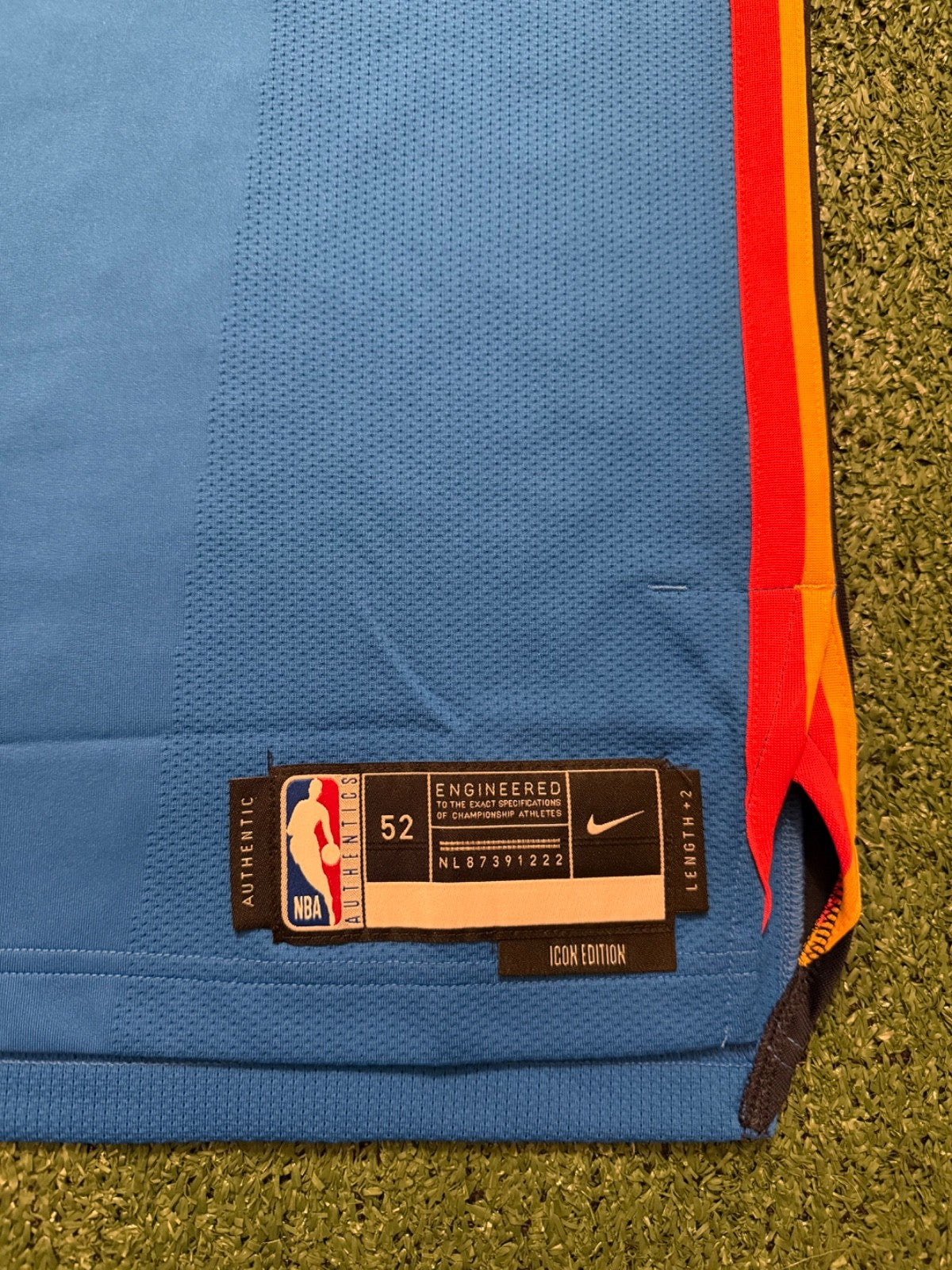 Chet Holmgren Oklahoma City Thunder Jersey #7 Nike ADV Authentic Blue Size 52 (XL) NBA