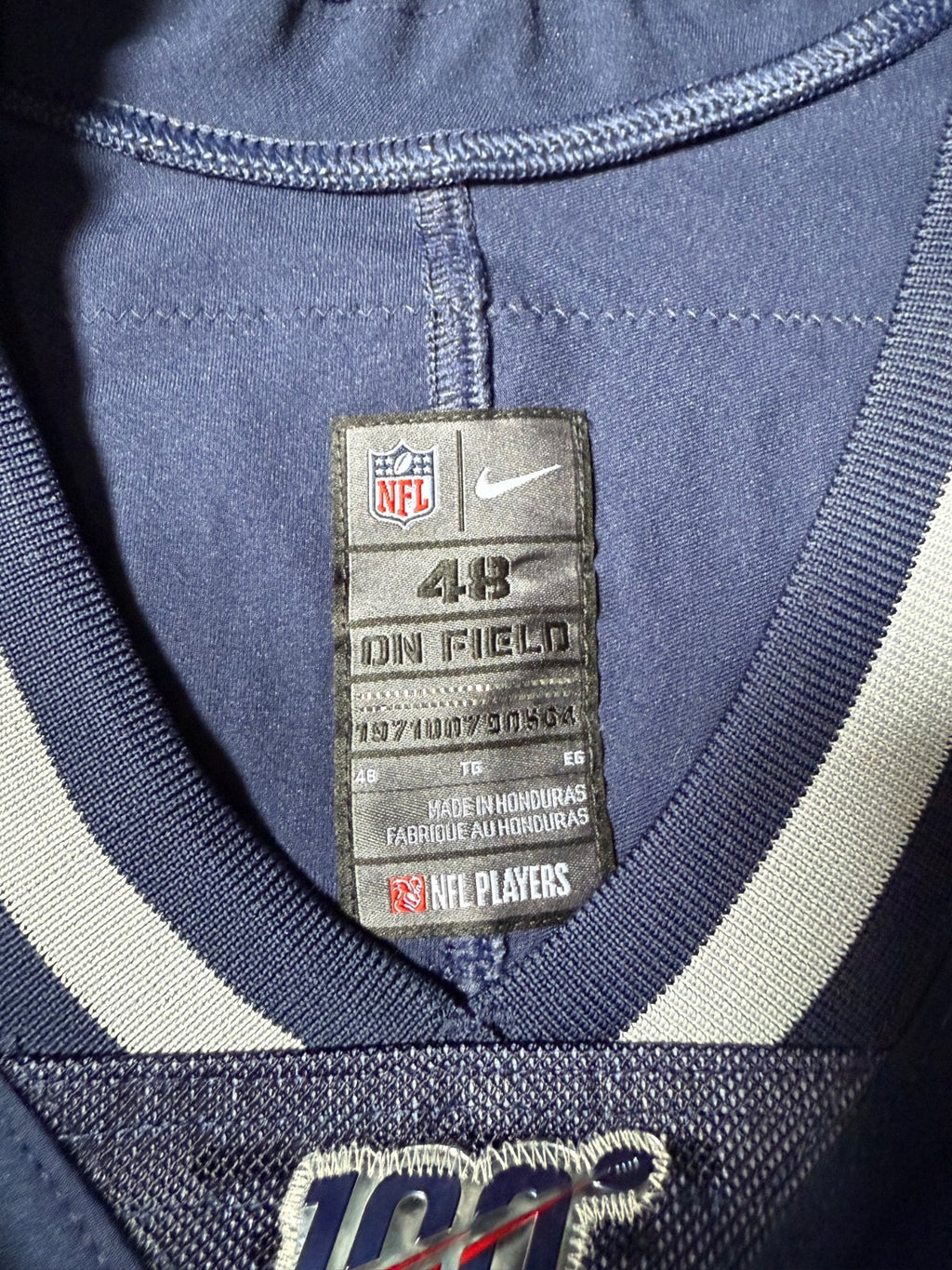 Tom Brady New England Patriots Jersey #12 Nike Vapor Elite Blue Size 48 (XL) NFL