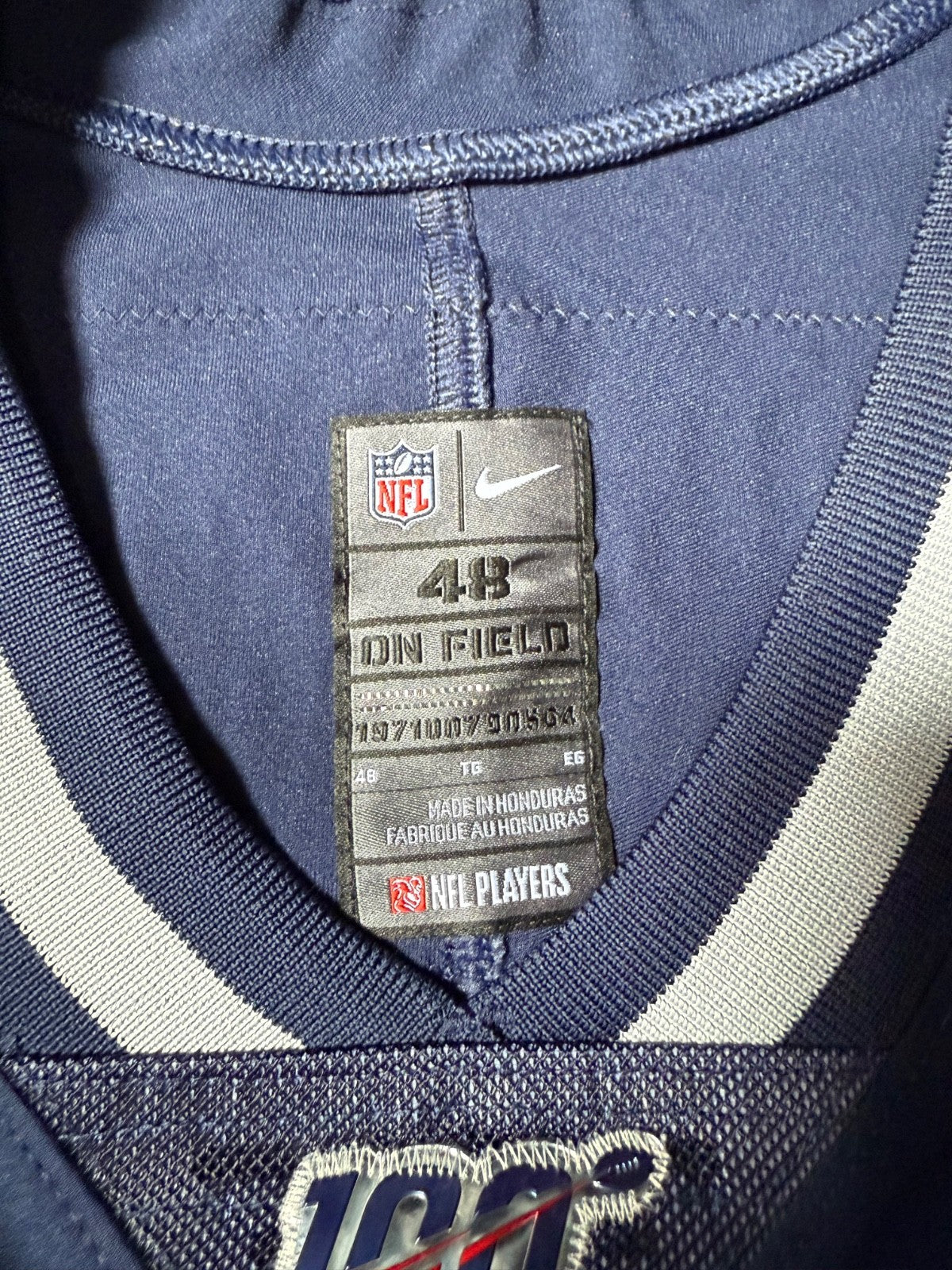 Tom Brady New England Patriots Jersey #12 Nike Vapor Elite Blue Size 48 (XL) NFL