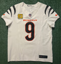 Joe Burrow Cincinnati Bengals Jersey #9 Nike Vapor FUSE Elite White Size 44 (L) NFL