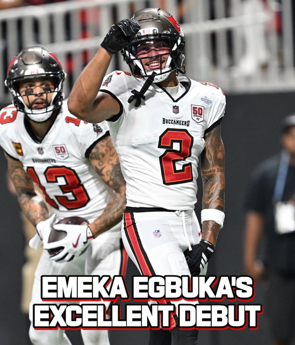 Emeka Egbuka Tampa Bay Buccaneers Jersey #2 Nike Vapor Elite White Size 48 (XL) NFL