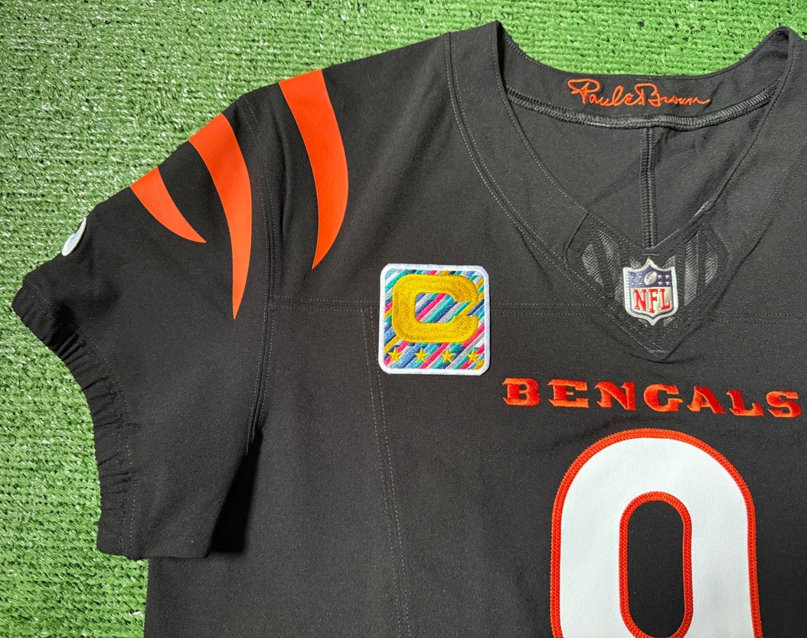 Joe Burrow Cincinnati Bengals Jersey #9 Nike Vapor FUSE Elite Black Size 44 (L) NFL