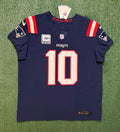 Drake Maye New England Patriots Jersey #10 Nike Vapor Fuse Elite Blue Size 48 (XL) NFL