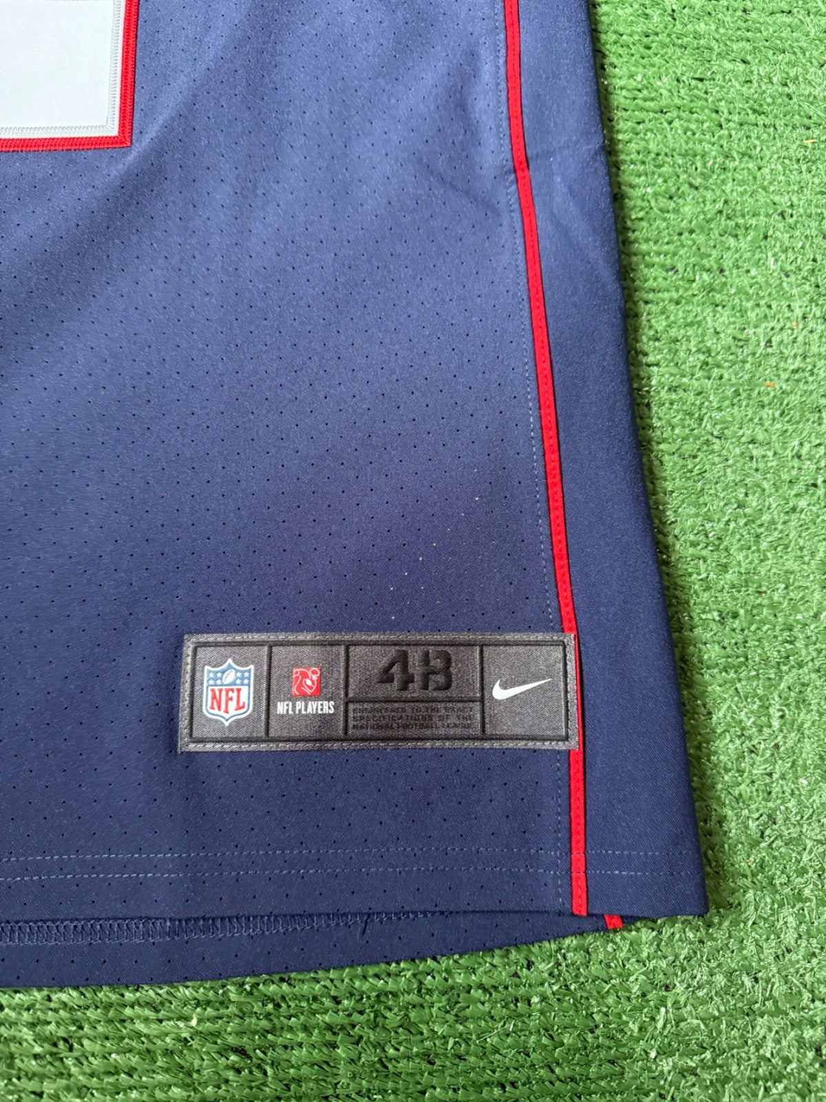 Tom Brady New England Patriots Jersey #12 Nike Vapor Elite Blue Size 48 (XL) NFL