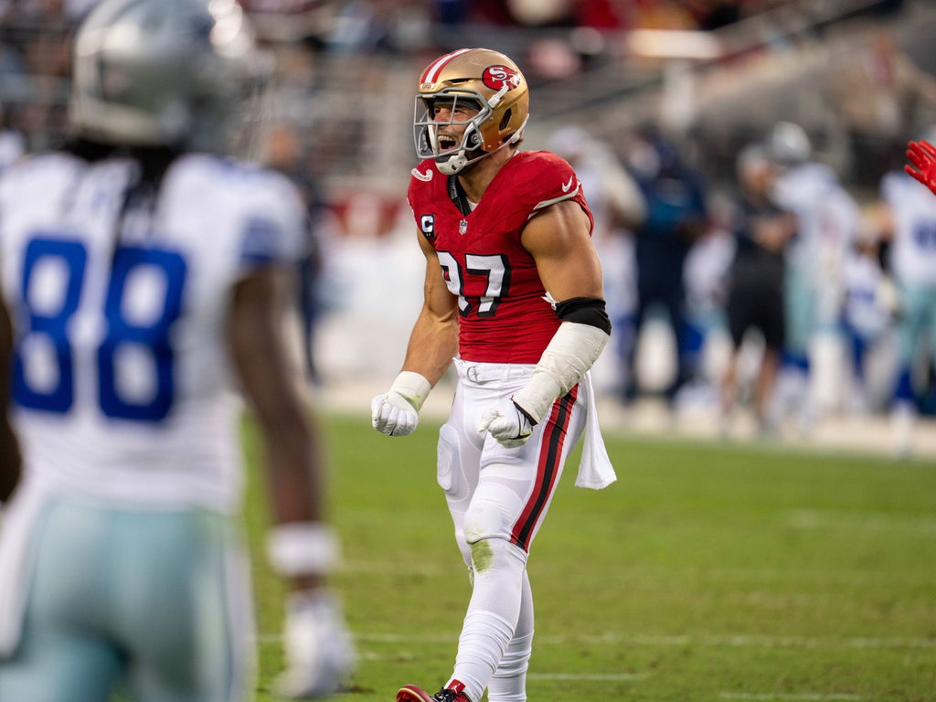 Nick Bosa San Francisco 49ers
Jersey #97 Nike Vapor FUSE Elite red Size 44 (Large) NFL