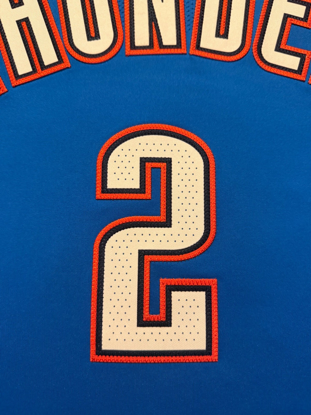 Shai Gilgeous-Alexander Oklahoma City Thunder Jersey #2 Nike ADV Authentic Blue Size 52 (XL) NBA