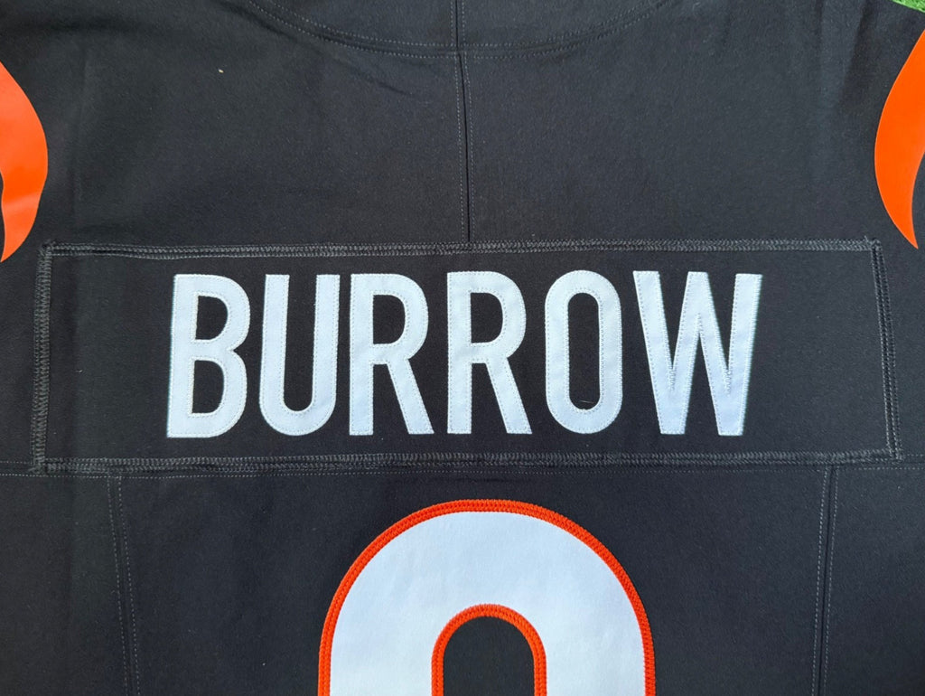Joe Burrow Cincinnati Bengals Jersey #9 Nike Vapor FUSE Elite Black Size 48 (XL) NFL