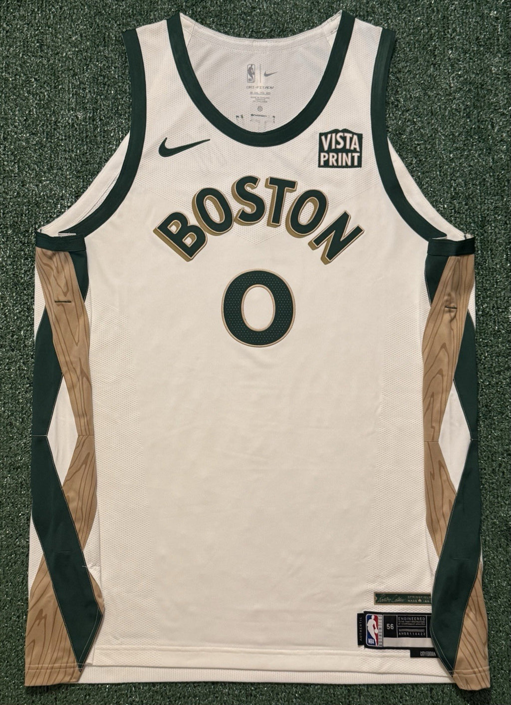 Jayson Tatum Boston Celtics Jersey #0 Nike ADV Authentic White Size 56 (XXL) NBA