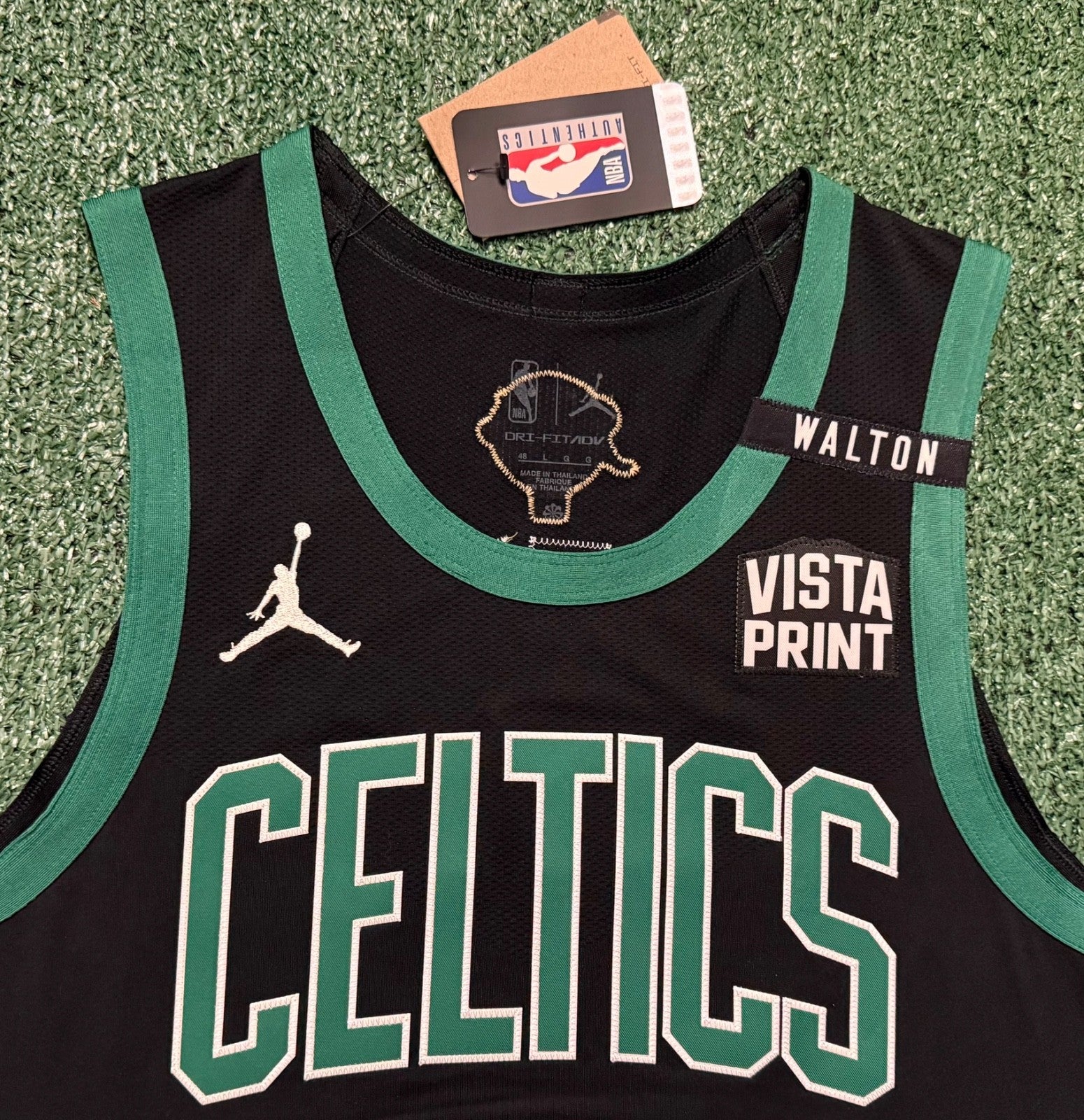Jayson Tatum Boston Celtics Jersey #0 Nike ADV Authentic Black Size 48 (L) NBA
