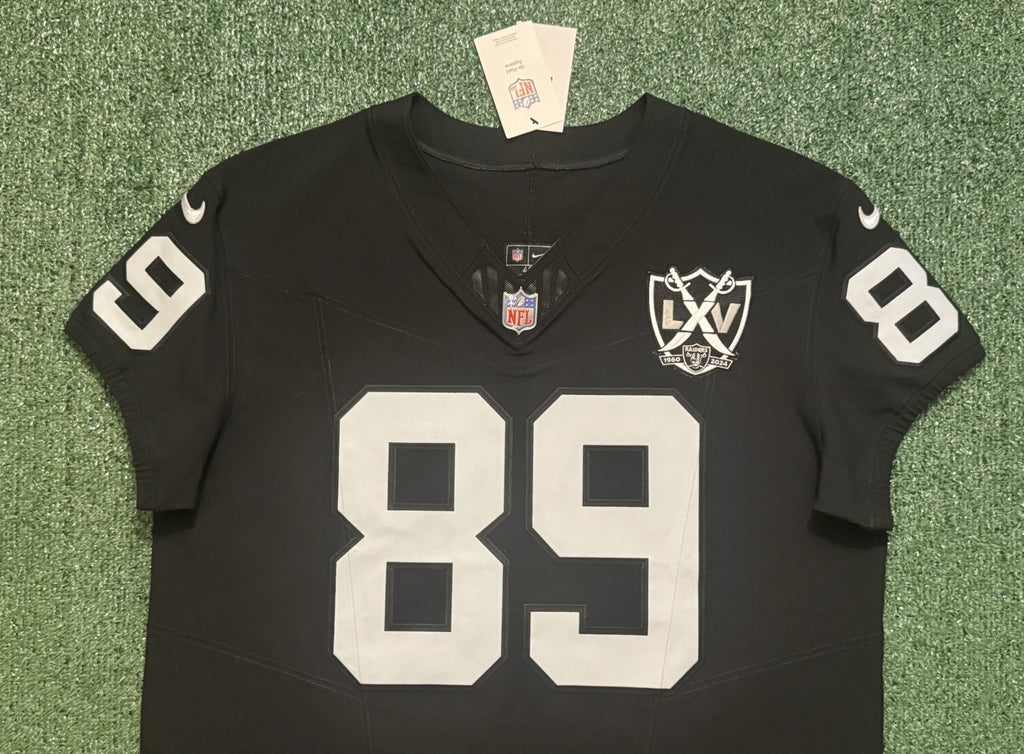 Brock Bowers Las Vegas Raiders Jersey #89 Nike Vapor Fuse Elite Black Size 48 (XL) NFL