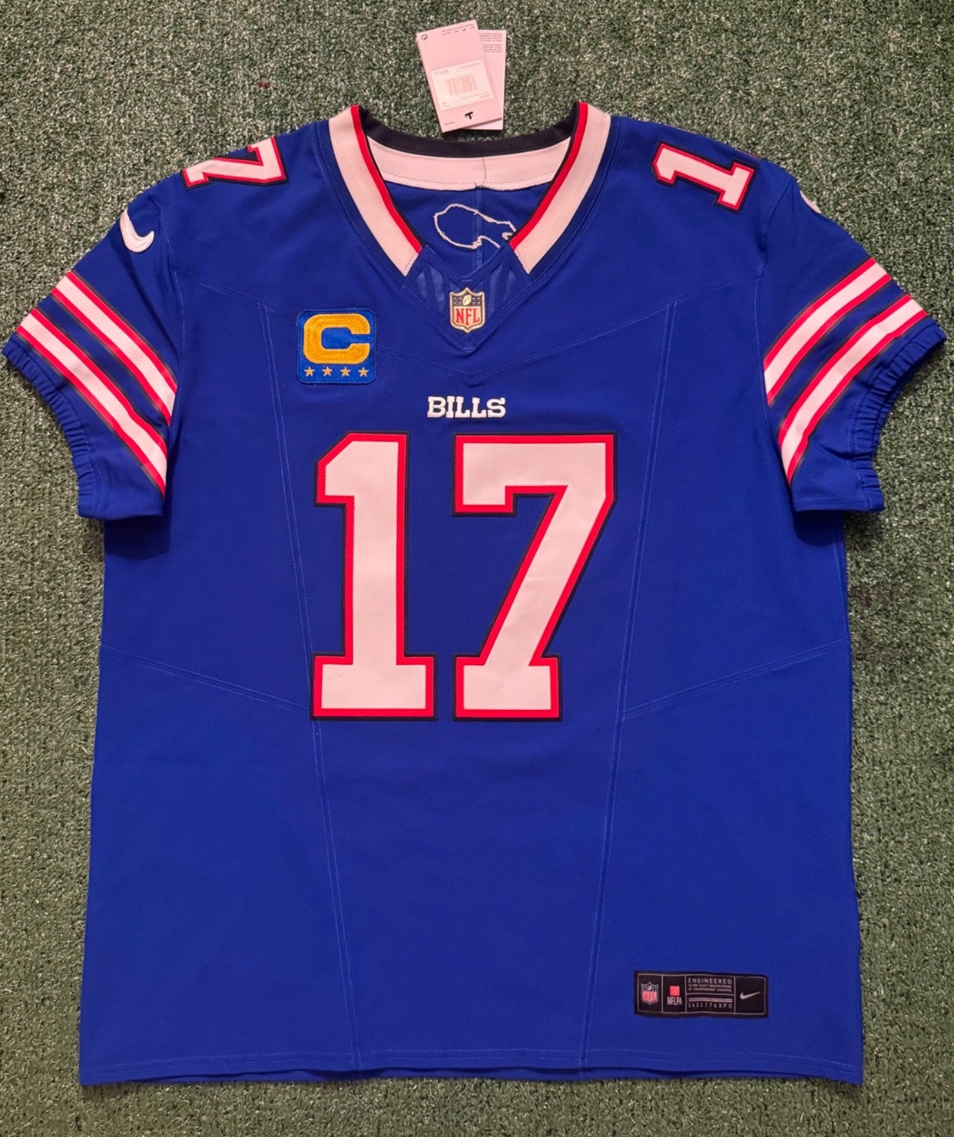 Josh Allen Buffalo Bills Jersey #17 Nike Vapor Fuse Elite Blue Size 48 (XL) NFL