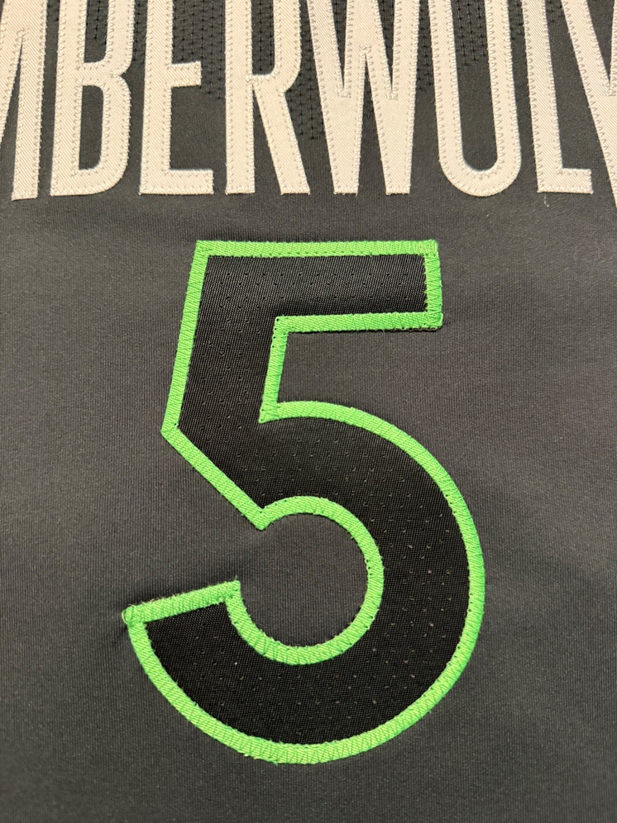 Anthony Edwards Minnesota Timberwolves Jersey #5 Nike ADV Authentic Gray Size 44 (M) NBA