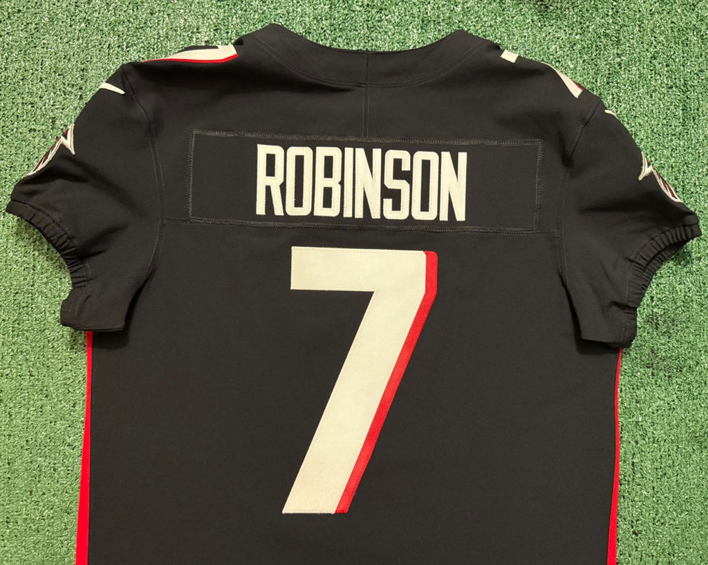 Bijan Robinson Atlanta Falcons Jersey #7 Nike Vapor FUSE Elite Black Size 44 (Large) NFL