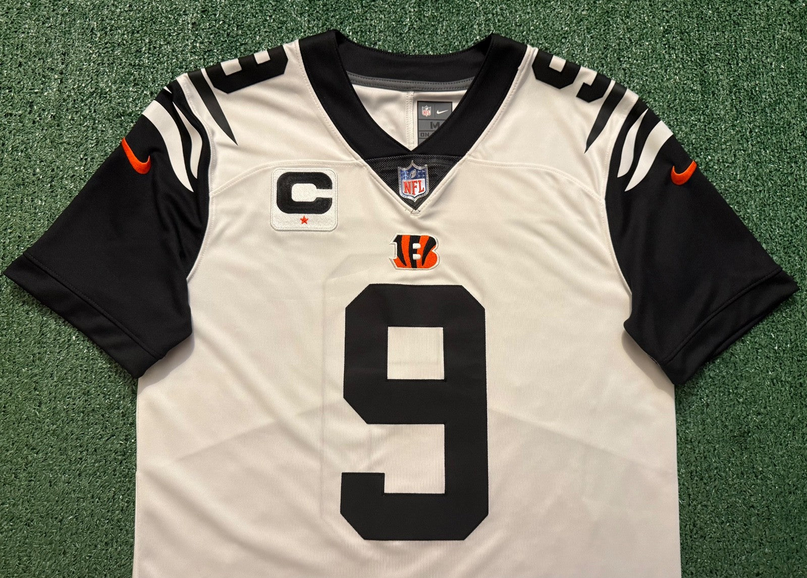 Joe Burrow Cincinnati Bengals Jersey #9 Nike Vapor Limited White Size Medium NFL