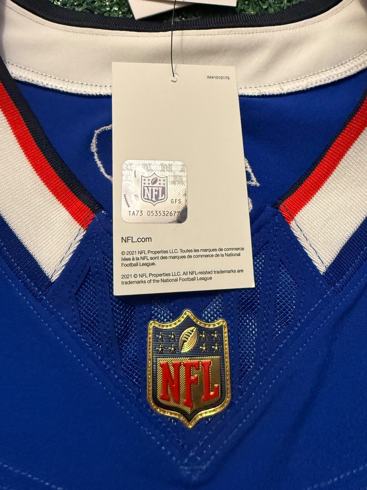Josh Allen Buffalo Bills Jersey #17 Nike Vapor Fuse Elite Blue Size 40 (M) NFL