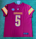 Jayden Daniels Washington Commanders Jersey #5 Nike Vapor Fuse Elite red size 48 (XL) NFL