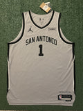 Victor Wembanyama San Antonio Spurs Jersey #1 Nike ADV Authentic Gray Size 52 (XL) NBA
