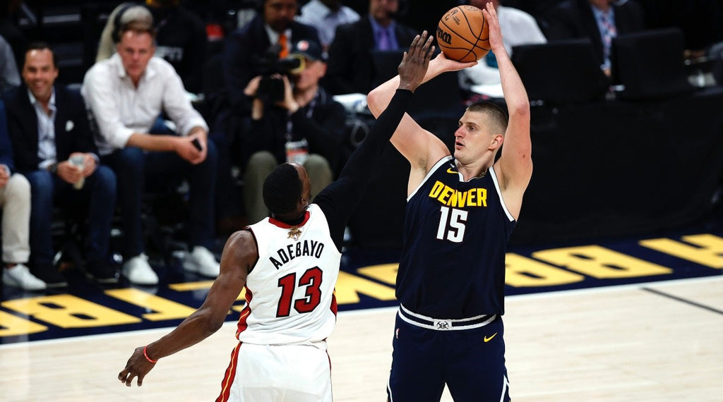 Nikola Jokic Denver Nuggets Jersey #15 Nike ADV Authentic Navy Size 48 (L) NBA