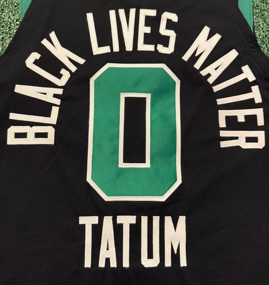 Jayson Tatum Boston Celtics Jersey #0 Nike VaporKnit Authentic Black Size 48 (L) NBA