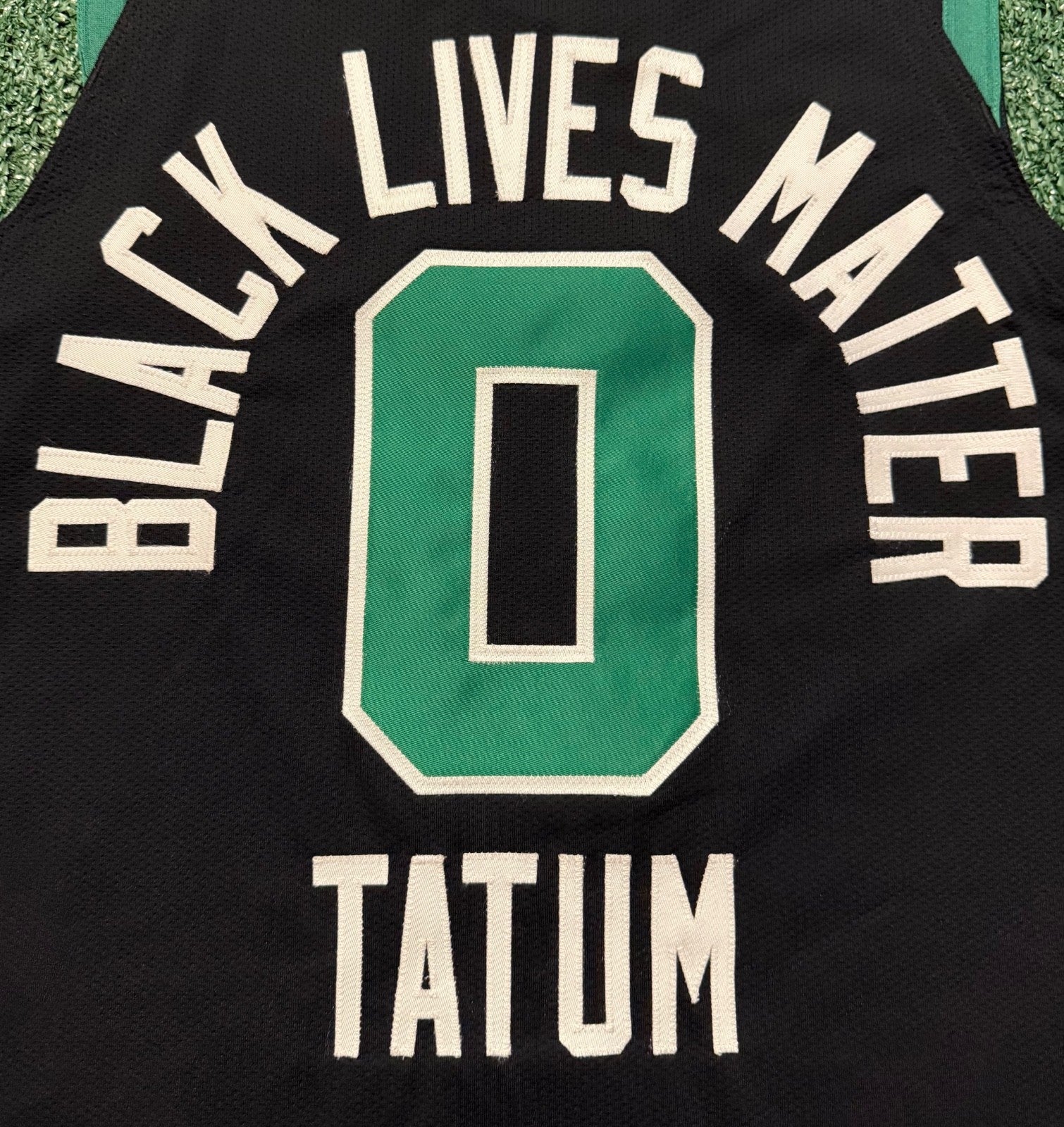 Jayson Tatum Boston Celtics Jersey #0 Nike VaporKnit Authentic Black Size 48 (L) NBA