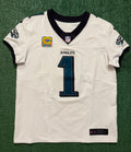 Jalen Hurts Philadelphia Eagles Jersey #1 Nike Vapor FUSE Elite White size 44 (Large) NFL