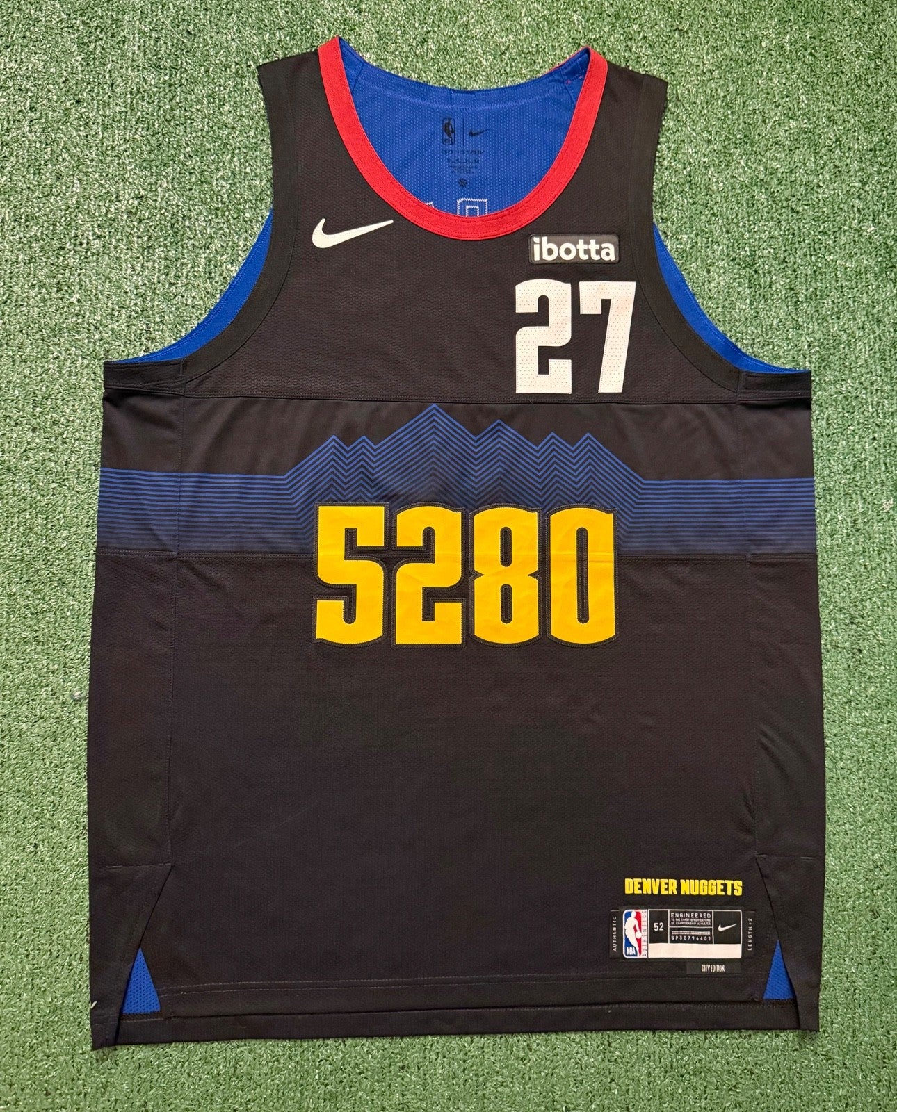 Jamal Murray Denver Nuggets Jersey #27 Nike ADV Authentic Black Size 52 (XL) NBA