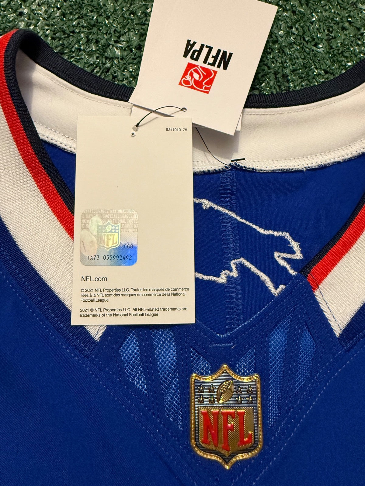 Josh Allen Buffalo Bills Jersey #17 Nike Vapor Fuse Elite Blue Size 48 (XL) NFL