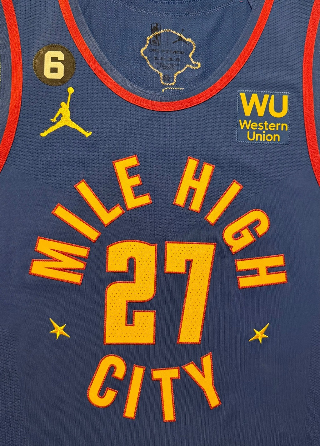Jamal Murray Denver Nuggets Jersey #27 Nike ADV Authentic Blue Size 52 (XL) NBA