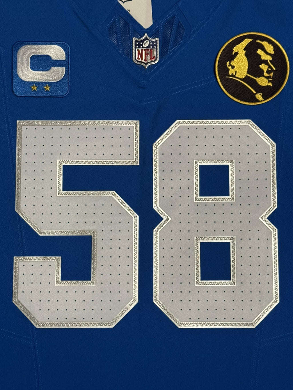 Penei Sewell Detroit Lions Jersey #58 Nike Vapor FUSE Elite Blue 48 (XL) NFL