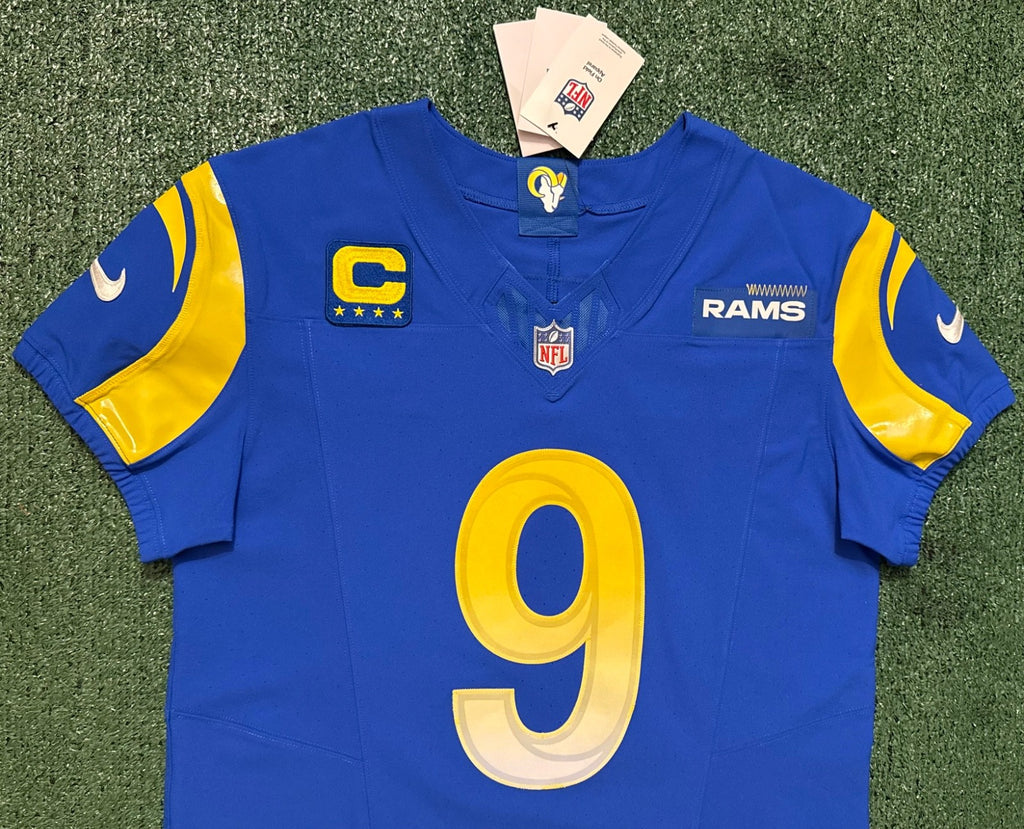 Matthew Stafford Los Angeles Rams Jersey #9 Nike Vapor FUSE Elite blue Size 40 (Medium) NFL