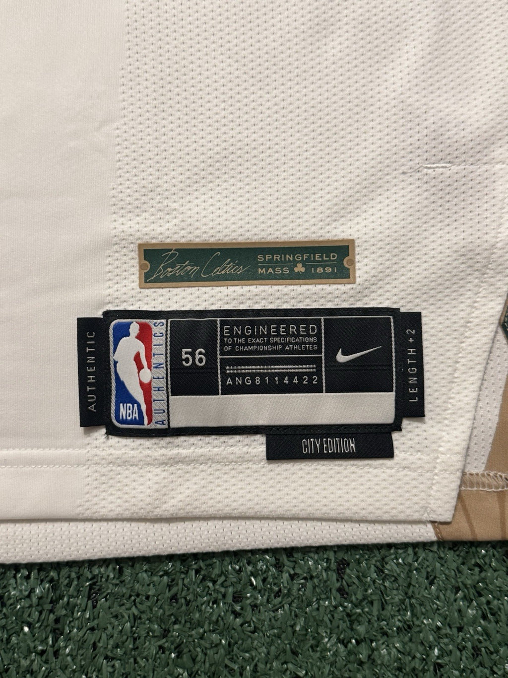 Jayson Tatum Boston Celtics Jersey #0 Nike ADV Authentic White Size 56 (XXL) NBA