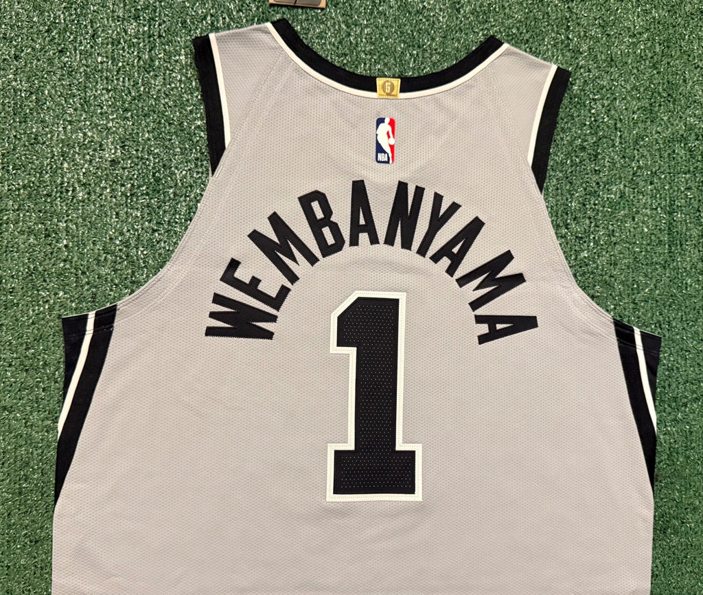 Victor Wembanyama San Antonio Spurs Jersey #1 Nike ADV Authentic Gray Size 48 (L) NBA