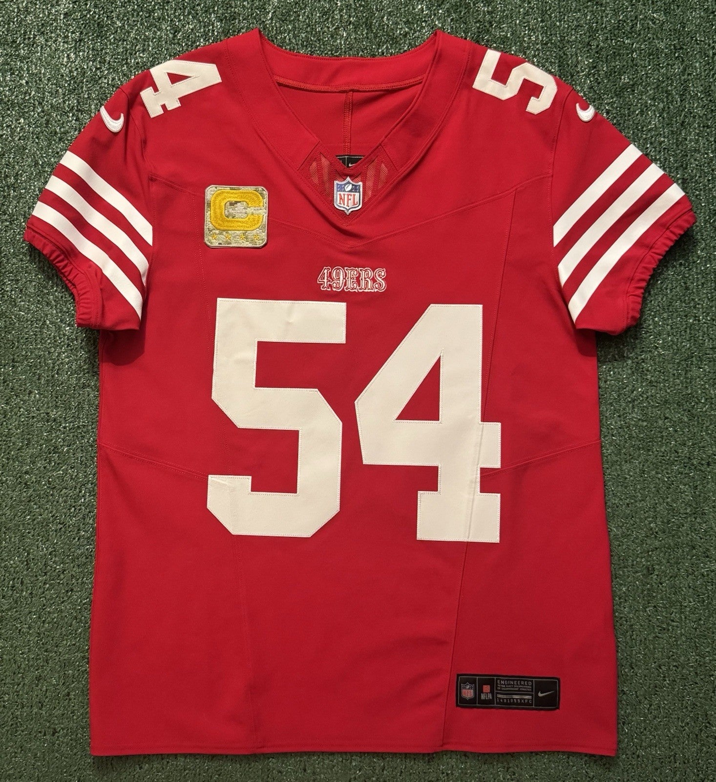 Fred Warner San Francisco 49ers
Jersey #54 Nike Vapor FUSE Elite red Size 40 (Medium) NFL