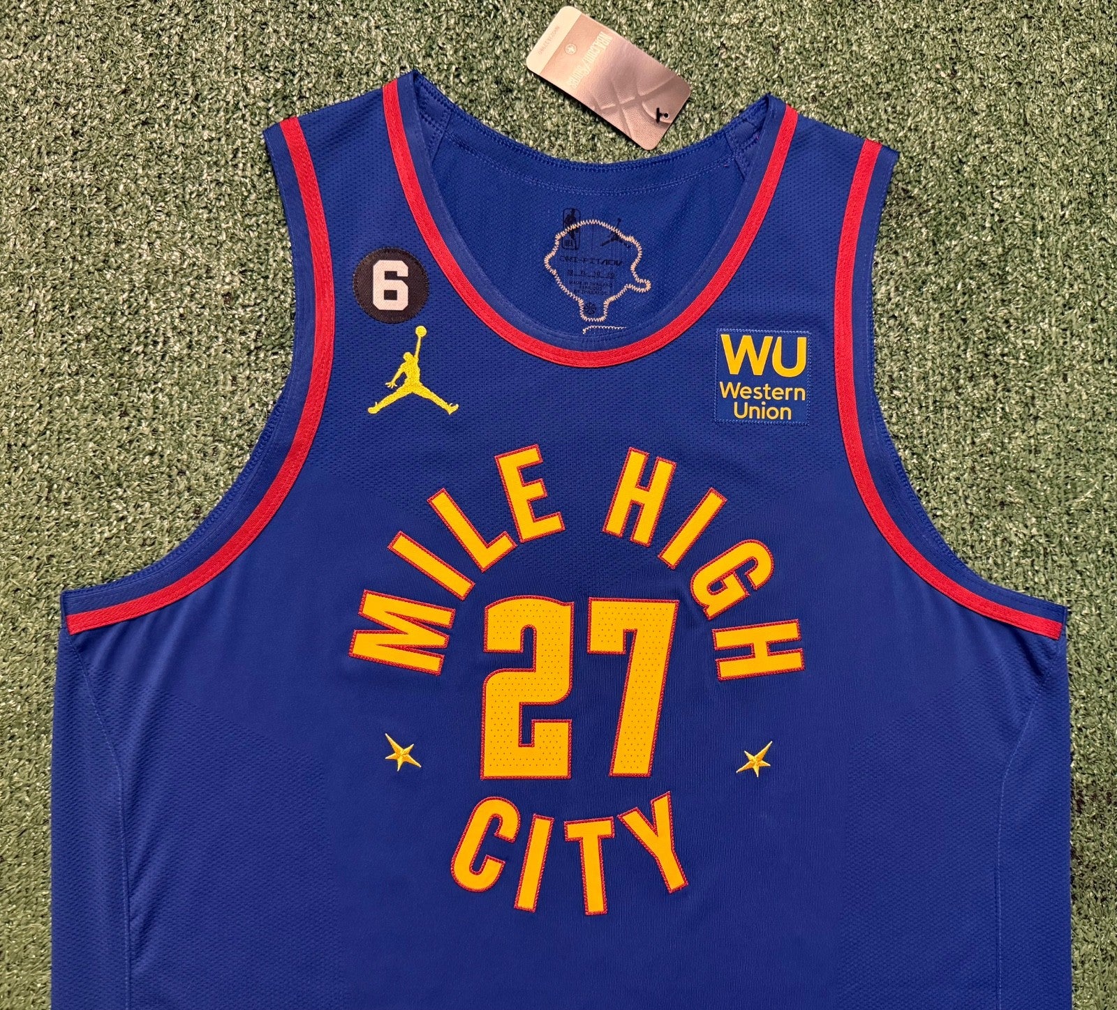 Jamal Murray Denver Nuggets Jersey #27 Nike ADV Authentic Blue Size 52 (XL) NBA