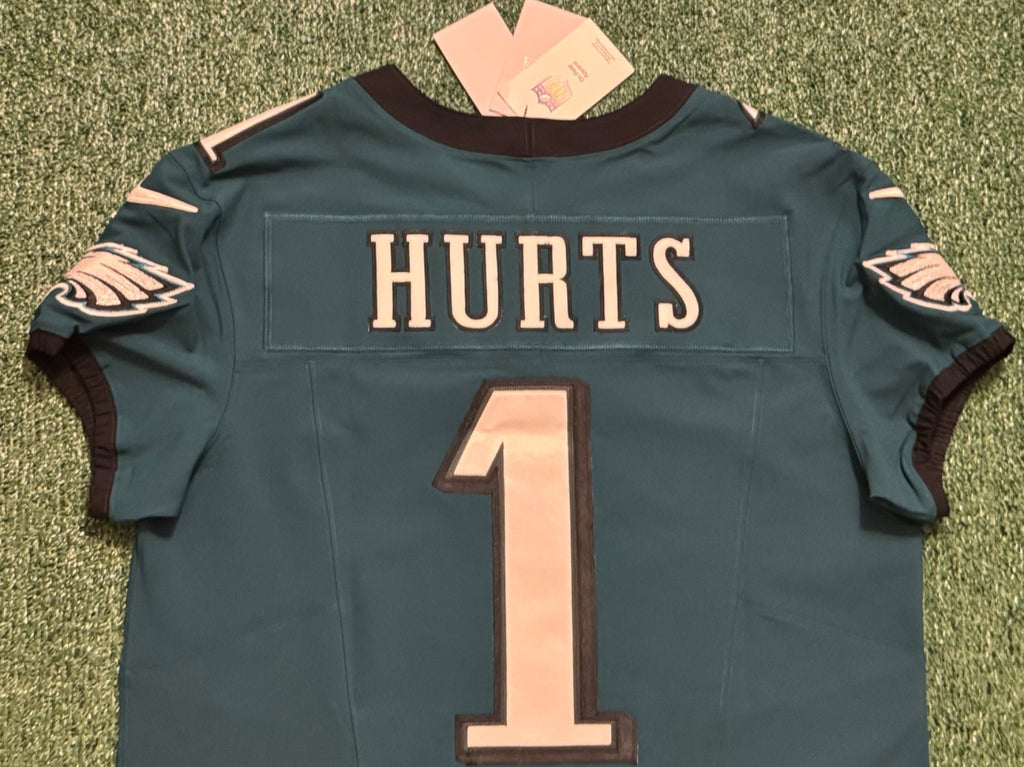 Jalen Hurts Philadelphia Eagles Jersey #1 Nike Vapor FUSE Elite Green size 44 (Large) NFL