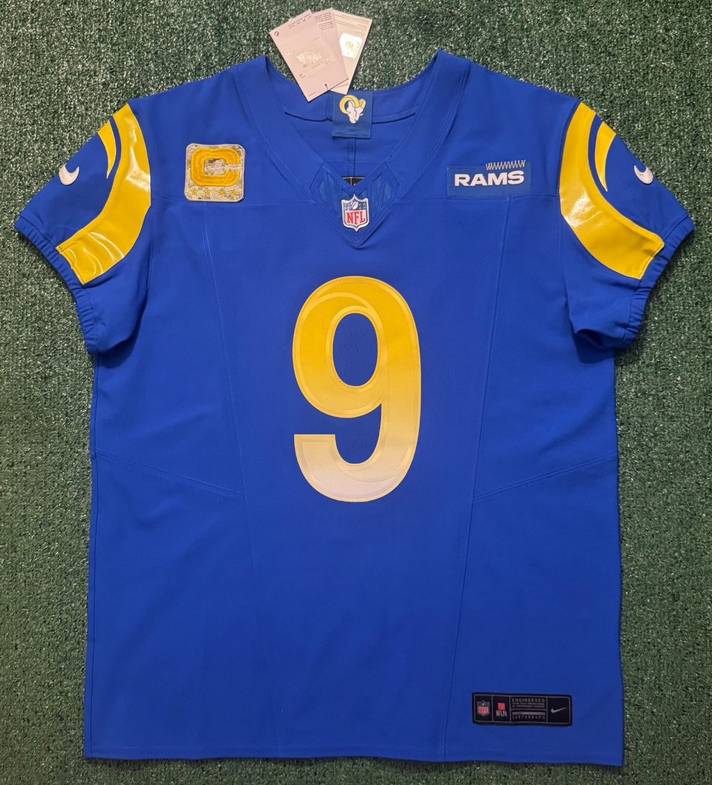 Matthew Stafford Los Angeles Rams Jersey #9 Nike Vapor FUSE Elite blue Size 44 (Large) NFL